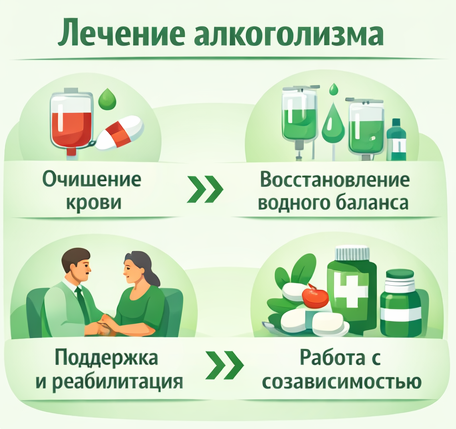 лечение алкоголизма в Вяземском этапы